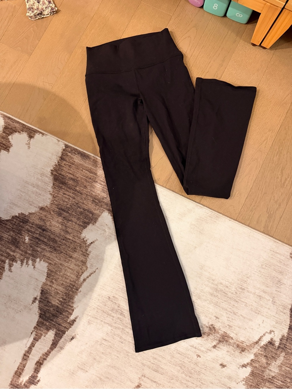 All Black High-Waist Flare Leggings
